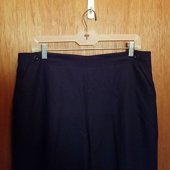 J.G. Hook Navy Wool Trousers - Picture 2 of 3